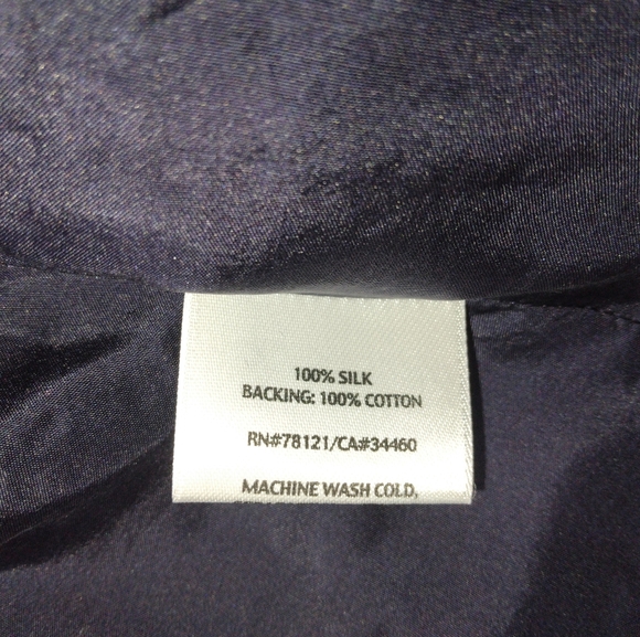 Eileen Fisher Navy 100% Silk Open-front Kimono-Style Jacket Size S - Picture 6 of 6